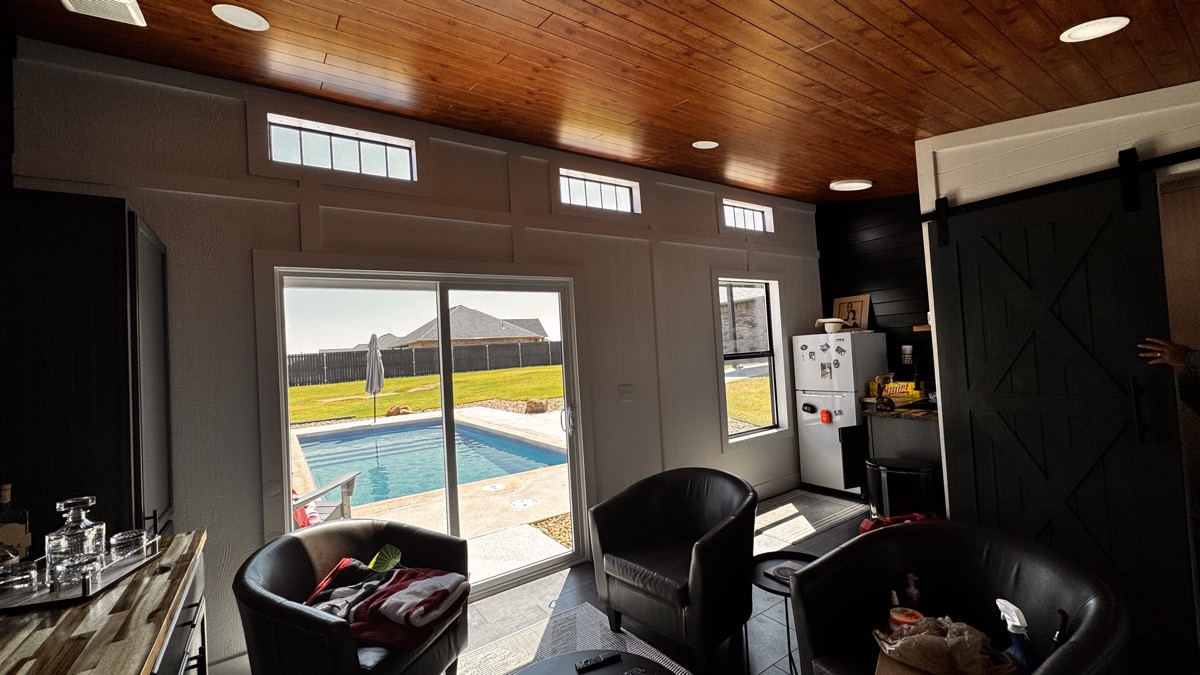 Barn Brothers tiny home interior craftsmanship in Oklahoma