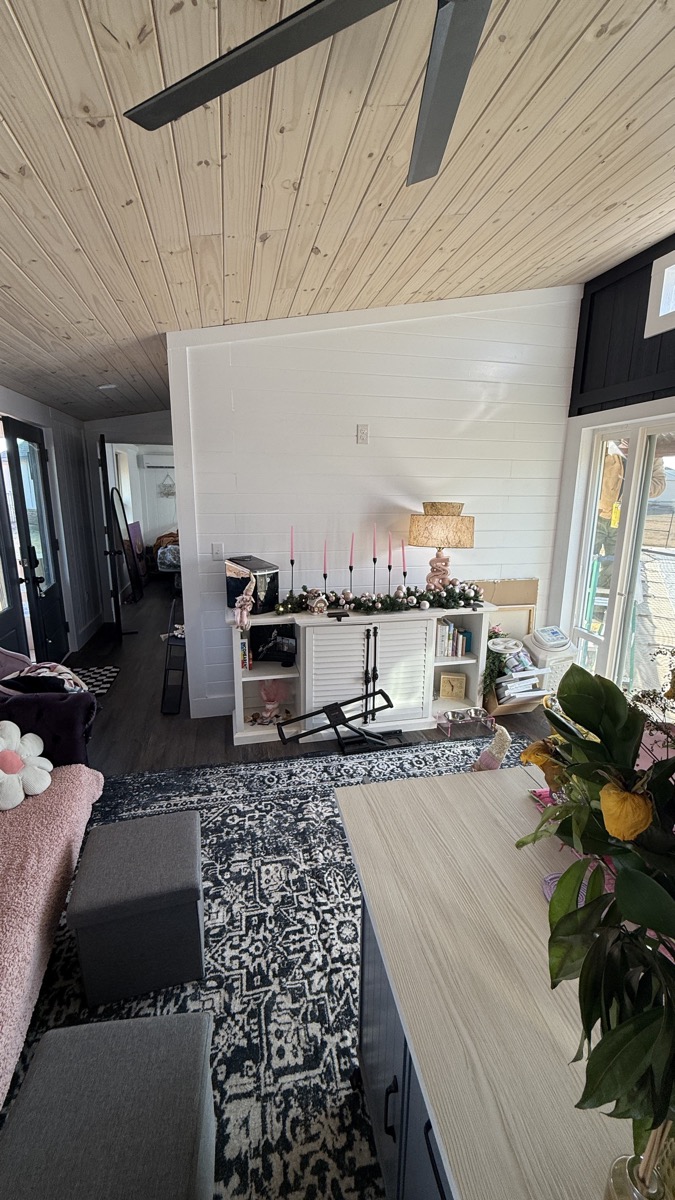 Barn Brothers tiny home interior craftsmanship in Oklahoma