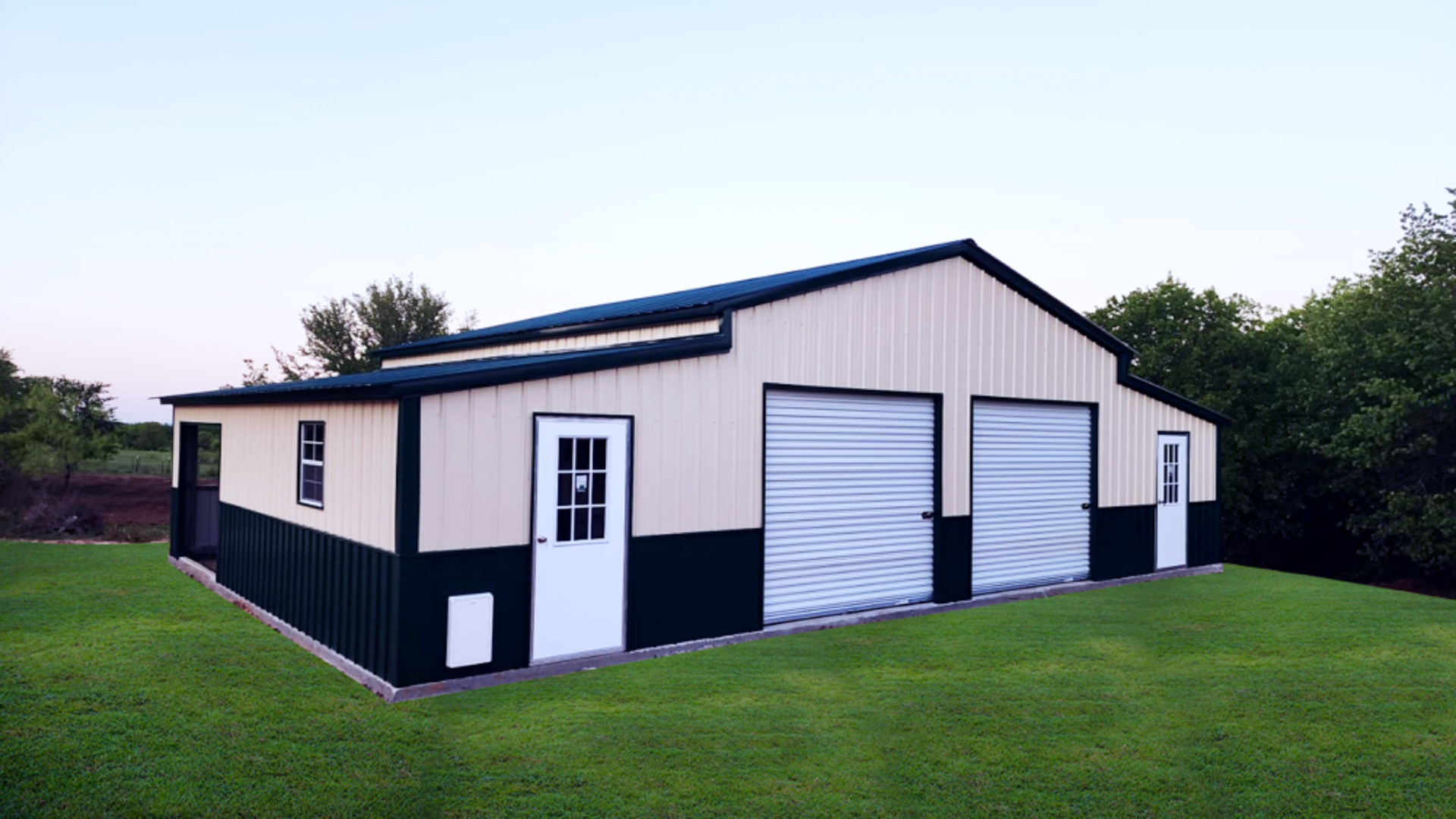 Metal building installation project by Barn Brothers Oklahoma